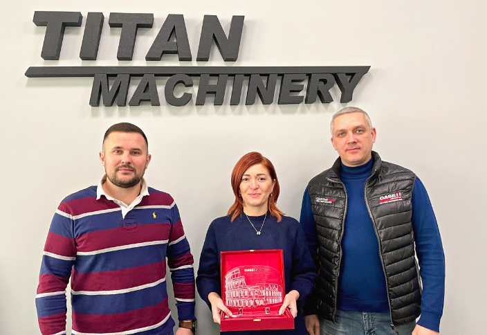 Titan Machinery Ukraine received an award for Development and excellent work results in 2023